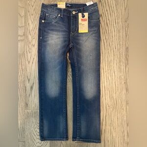 Levi's Kids Dark Blue Stretch Sparkle Adjustable Jeans NWT